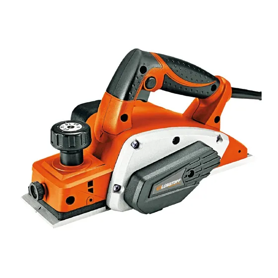 Cepilladora eléctrica de mano Lüsqtoff CEL620-8 8.2cm 220V color Naranja