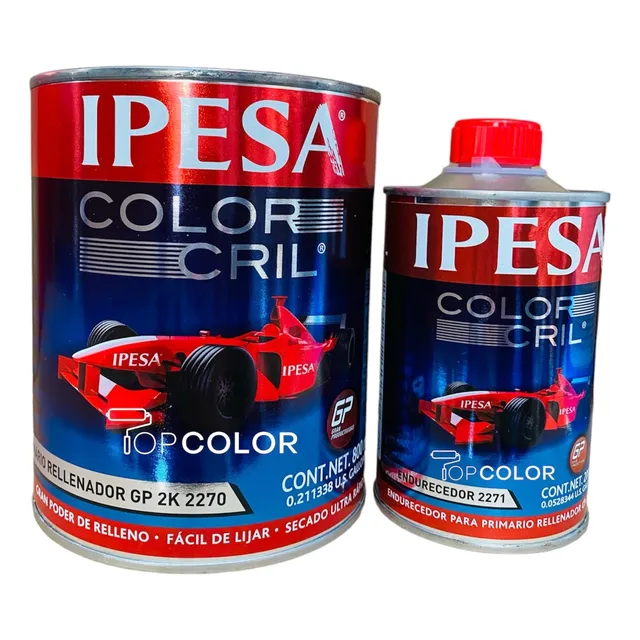 Kit Primer De Relleno 2k Ipesa 2270 Secado Rapido(1lt) 