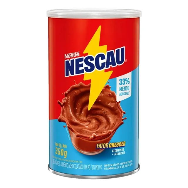 Achocolatado Em Pó 33% Menos Açúcares 350g Nescau