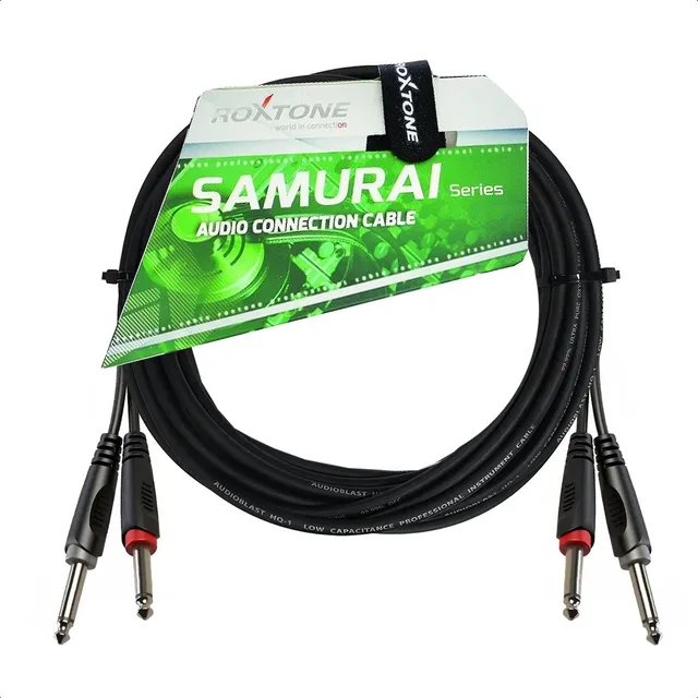 Cable Audio Profesional 2 Plug Mono A 2 Plug Mono 3 Metros 