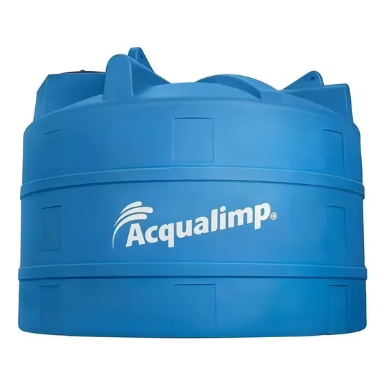 Tanque de água Acqualimp Tanque vertical polietileno 10000L azul de 1.94 m x 2.82 m