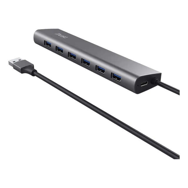 Hub Trust 24967 7 Puertos Usb-a 3.2 Y 1 Puerto Usb-c
