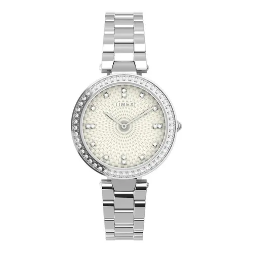 Reloj De Pulsera Timex Para Mujer Tw2v45000vt Plateado