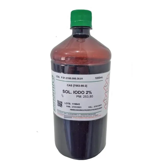 Iodo (lugol) 2% Frasco 1litro (tintura)