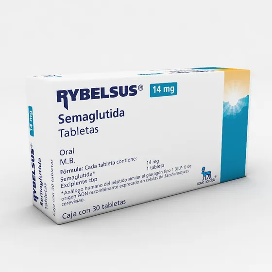 Rybelsus Semaglutida 14 Mg Con 30 Tabletas