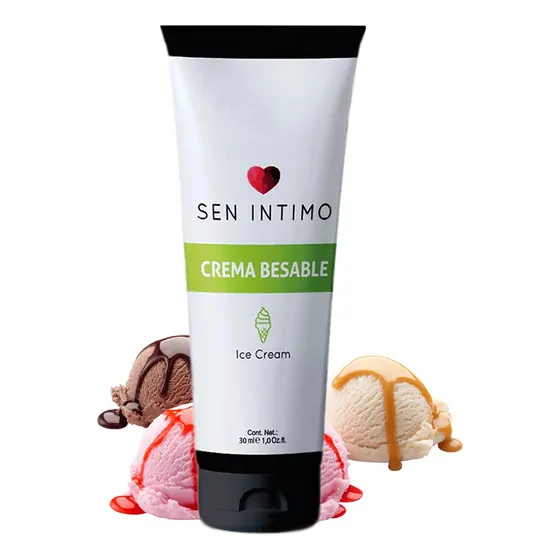 Lubricante Sen Intimo Crema Comestible Saborizado Besable