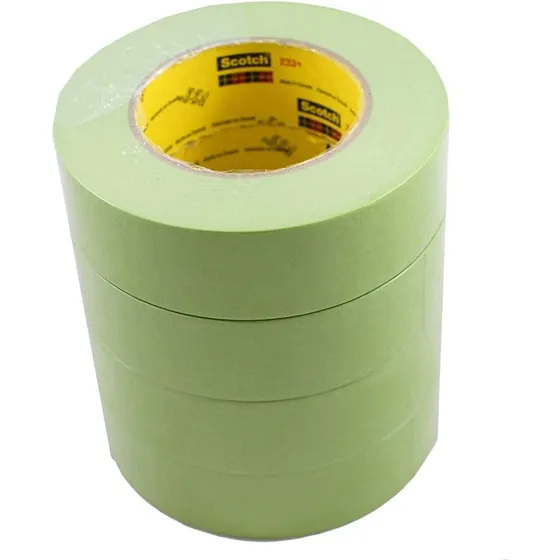 3m 233+ Cinta Adhesiva Auto Verde-4 Rollos-pintura Coche