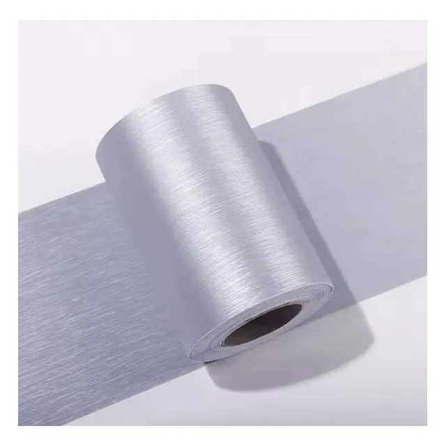 Vinilo Pegatinas Plateadas Para Refrigerador De Metal