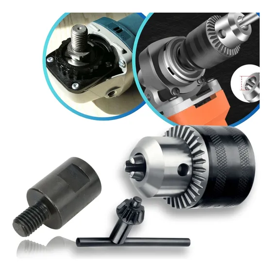 Mandril Com Chave + Conector Mandril Conversor Adaptador M14