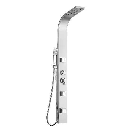 Columna De Ducha Inox Doble Duchero + 3 Jets + Monocomando | Cuotas sin interés