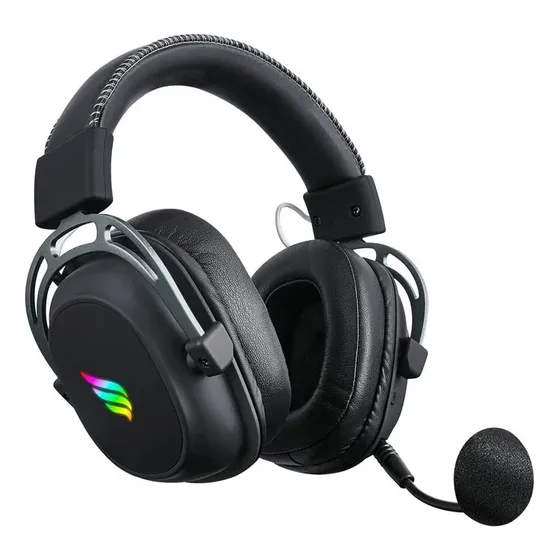 Headset Gamer Sem Fio Fallen Morcego Led Rgb Wireless Bluetooth 53mm Som Imersivo