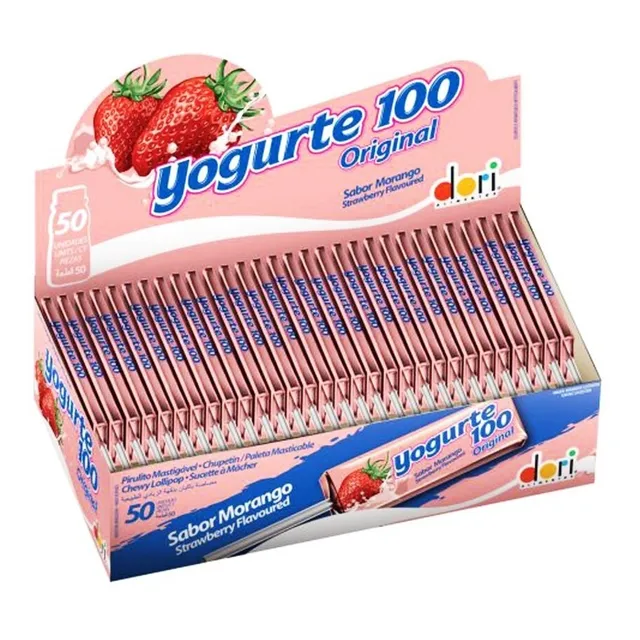 Chupetin De Yogurt Original Masticable Caja De 560g 50u
