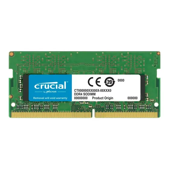 Memória RAM Para Notebook DDR4 3200mhz Cl22 32GB (1x32gb) Crucial CT32G4SFD832A Sodimm Cor Verde