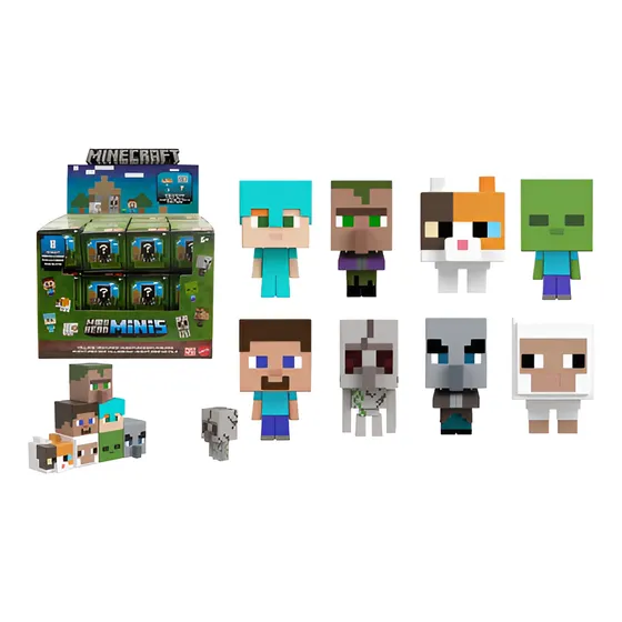 Figuras Minecraft Cabezas Minis Mob
