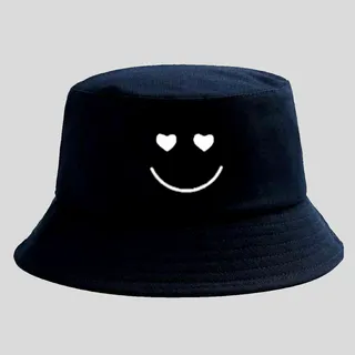 Chapéu Bucket Hat Sorriso Coração Smile Sonrisa Sourire Chapéu Bucket Hat Sorriso Coração Smile Sonrisa Sourire