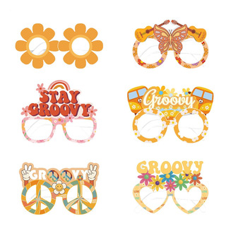 Paquete De Fiesta De Gafas Hippie Recuerdos De Fiesta De Gaf Paquete De Fiesta De Gafas Hippie Recuerdos De Fiesta De Gaf