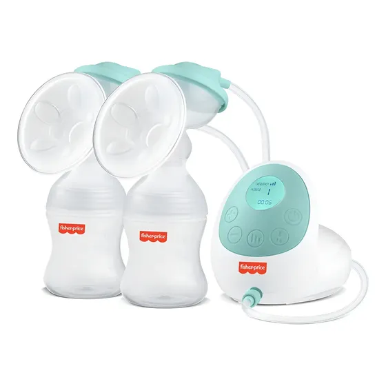 Bomba tira-leite elétrica dupla Fisher-Price recarregável USB