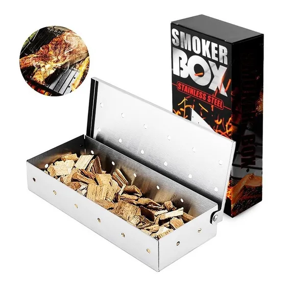 Ahumador Acero Inoxidable Caja De Ahumar Leña Ahumador Asado