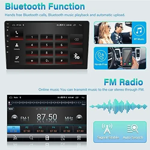 Nuevo Android Doble Din Estereo Pantalla Tactil Radio Fm