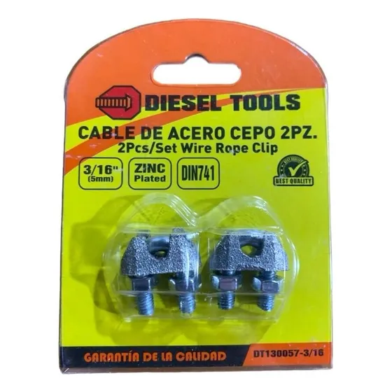 Perro Galvanizado Para Guaya 3/16 
