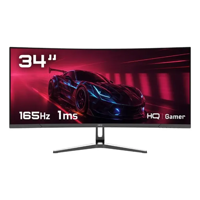 Monitor Gamer 34 Curvo 1ms, 165hz, Ultrawide (qhd) - 3440x1440 Amd Freesync, Hdmi, Dp, Hq Premium Hq34c16