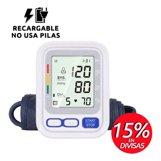 Tensometro Digital De Brazo Usb Recargable  Pantalla Grande