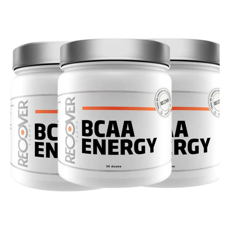 Bcaa Energy - Kit Com 3 Unidades - Recover Farma Sabor Sem Sabor Bcaa Energy - Kit Com 3 Unidades - Recover Farma Sabor Sem Sabor