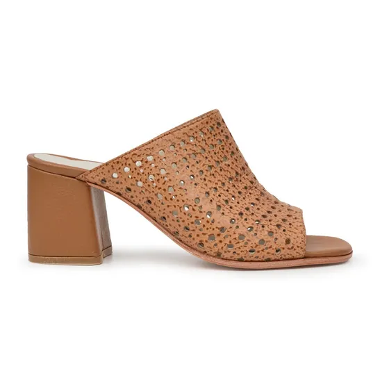 Zueco Mujer Cuero Briganti Sandalia Chinela - Mcsu48041
