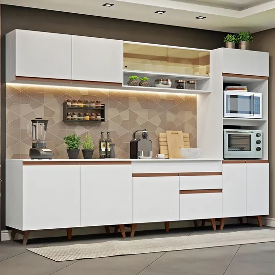 Cocina Integral Completa Modular Madesa Reims Color Blanco 04