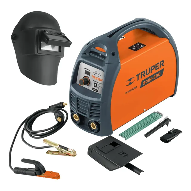 Combo Soldadora Inversora 200a Mascara De Soldar Electrodos