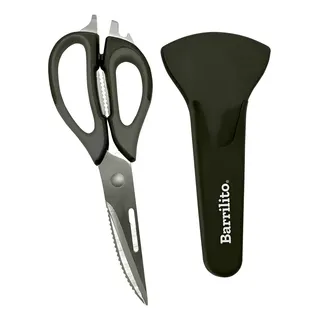 Tijera Para Cocina De 20cm Barrilito Con Funda Magnetizada Negro