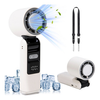 Mini Ventilador Portátil De Mano Enfriamiento Con Luz Mini Ventilador Portátil De Mano Enfriamiento Con Luz
