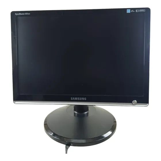 Monitor Samsung Syncmaster 931bw 19  Lcd Widescreen