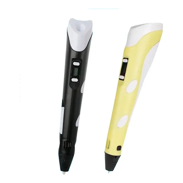 Bolígrafo Lapiz Impresora 3d + Filamentos Insumos Color Negro