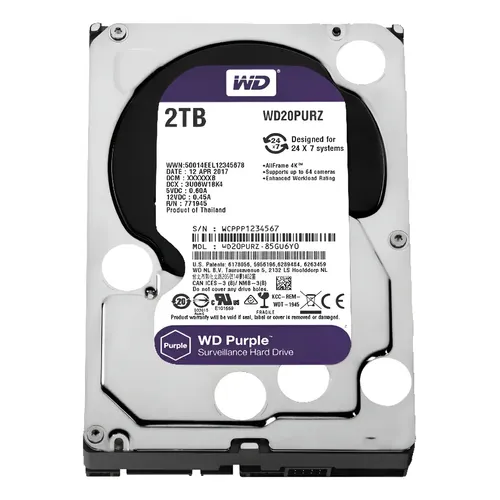 interno Western Digital WD Purple WD60PURZ 6TB púrpura