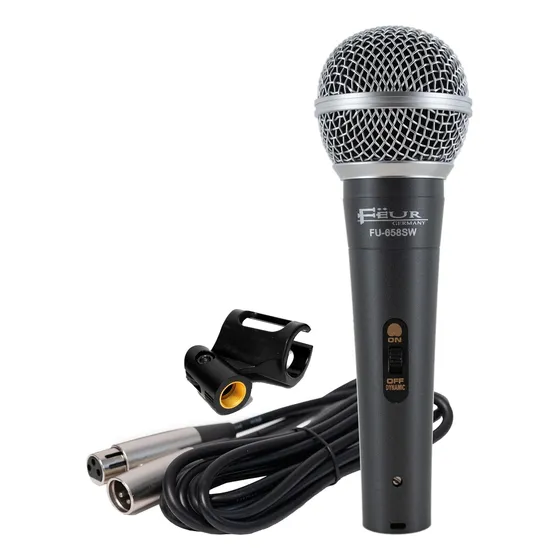 Micrófono Profesional Feur Fu-658sw Dinámico Unidireccional