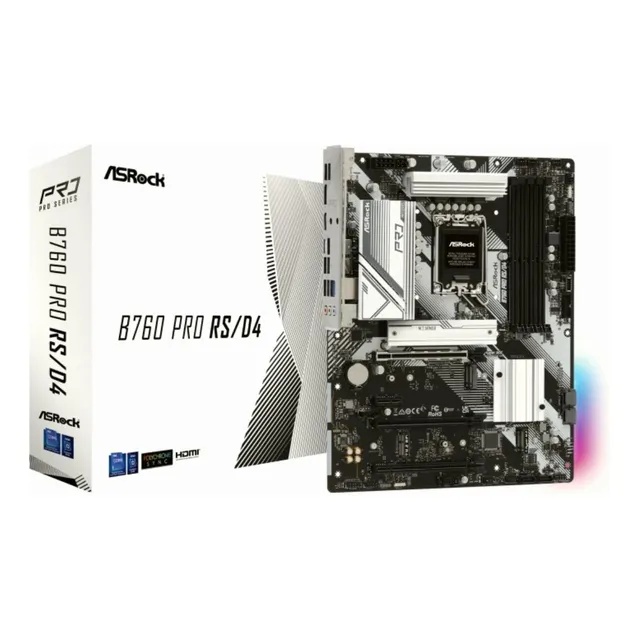 Asrock B760 Pro Rs/d4 Placa Base, Con Cpu Intel