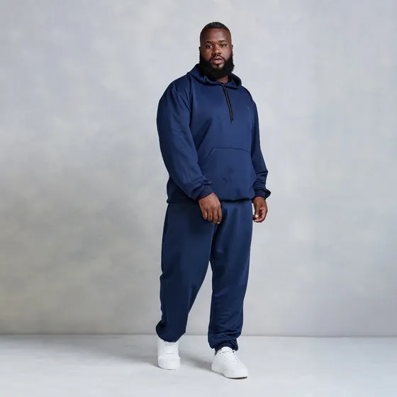 Conjunto Moletom Plus Size Masculino Camisa Capuz E Calça