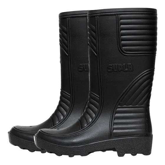 Bota De Caucho Pvc Caña Alta Sin Punta De Hierro Supla