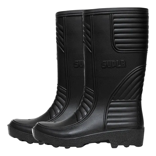 Bota De Caucho Pvc Caña Alta Sin Punta De Hierro Supla