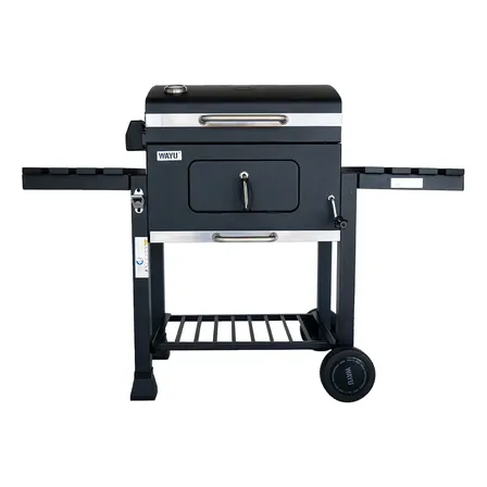Parrilla A Carbón Con Spiedo Color Negro