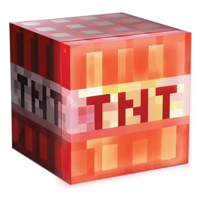 Mini Cooler Diseño Tnt Minecraft 6.7lr Led 20 Grados 9 Latas