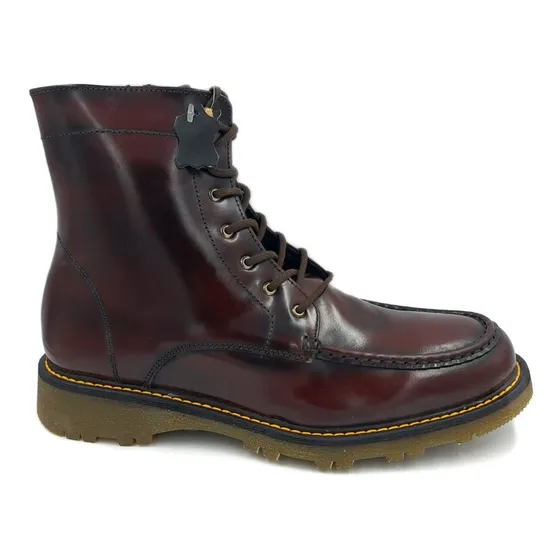  Bota Para Hombre Estilo Casual Fabian Arenas 100% Piel Vino
