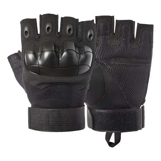 Guantes Tácticos Motorizado Cortos Medio Dedo Entrenamiento 