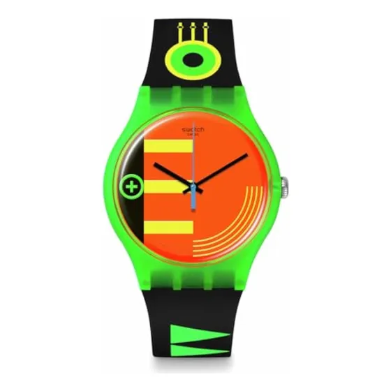 Swatch Reloj Casual Cuarzo Verde Bio-fuente Neon
