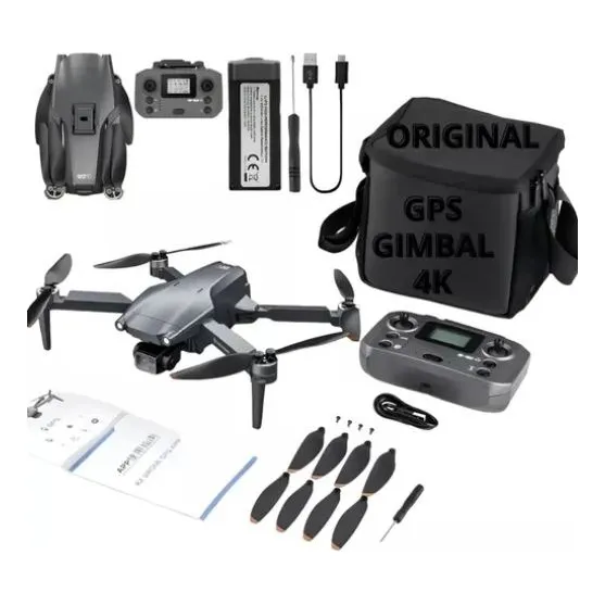 Drone L600 Max Gps Câmera 4k Gimbal 3 Eixos Case Original Nf