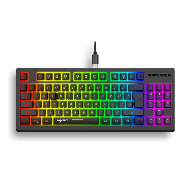 Teclado Inalambrico Rgb 87% Tkl Silencioso Ingles Us