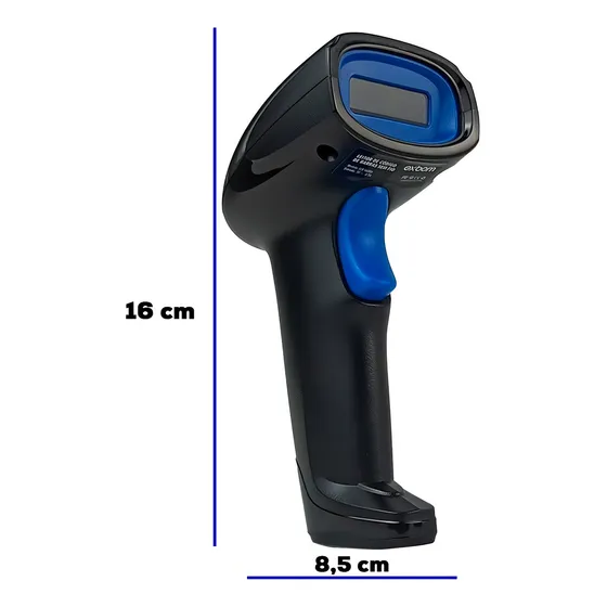 Leitor Sem Fio Código De Barras Usb Bar Code Scanner 1d Cor Preto 127/220V Lcb-S600a Exbom