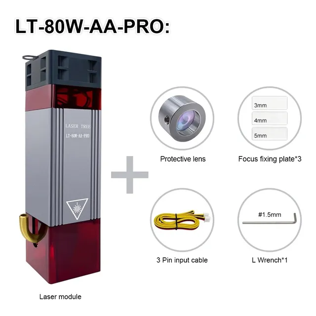 Modulo Laser Para Grabadora Cortadora Cnc 80w Lasertree
