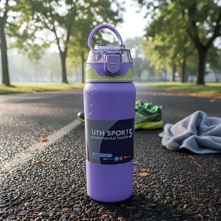 Garrafa Térmica Inox 800ml Água Squeeze Academia Com Alça